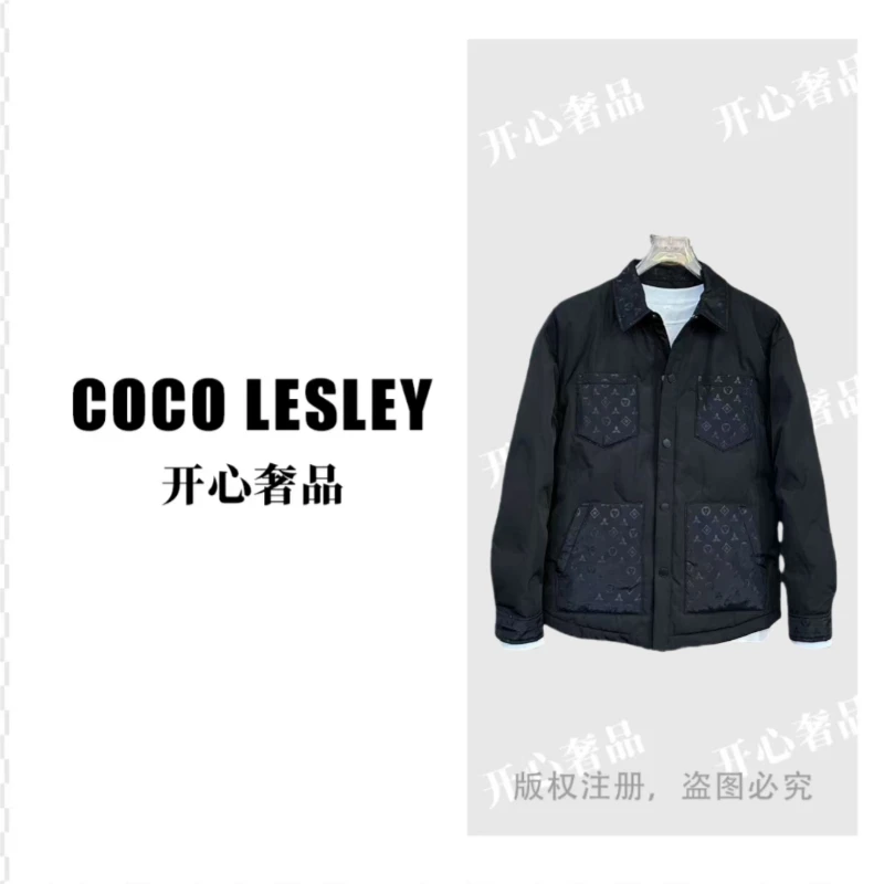 【开心奢品】25年新款设计师Cleanfit百搭老花羽绒服外套Y005