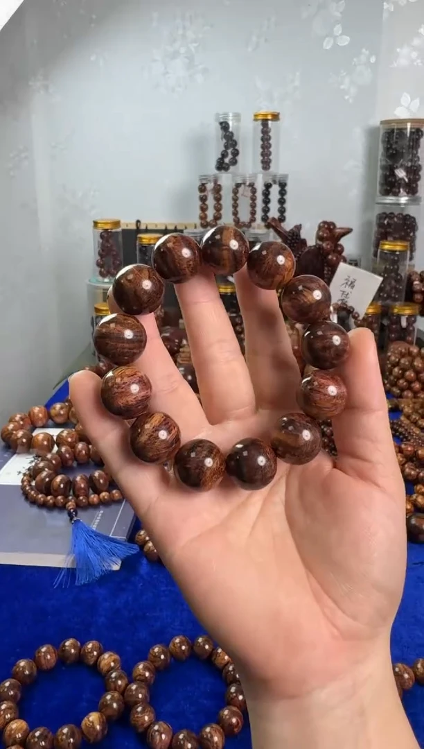 手串/手链黄花梨/降香黄檀1.8规格爆满芝麻点海黄手串