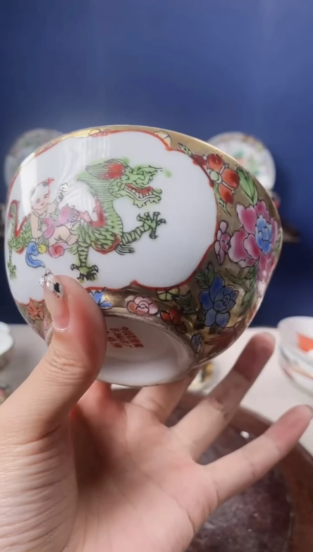 瓷片微瑕景德镇窑厂瓷摆件单件