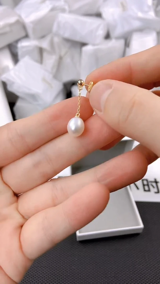未镶嵌耳饰淡水珍珠ed1067