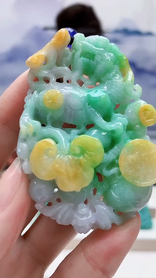 未镶嵌定制翡翠4829ry-毛货挂件71