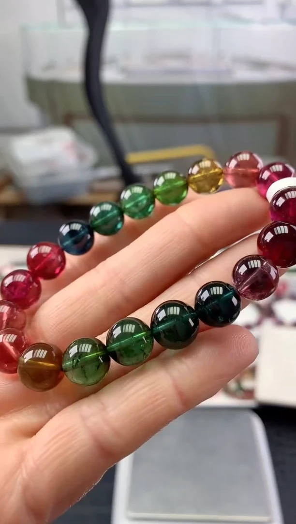 未镶嵌手串碧玺多样性发一条