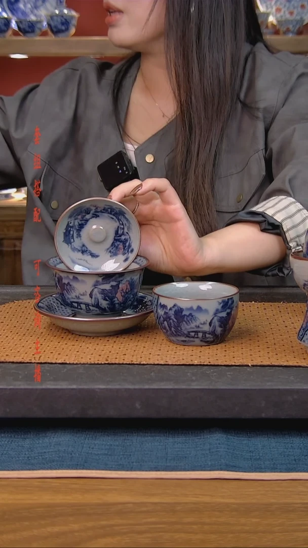 简装家用款2件套 老陶泥开片纹陶瓷茶具