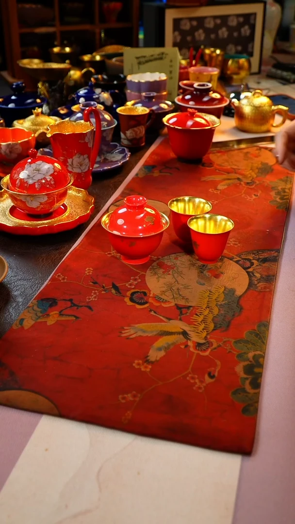 茶杯紫砂【宜景窑系列】盖碗+杯子*2