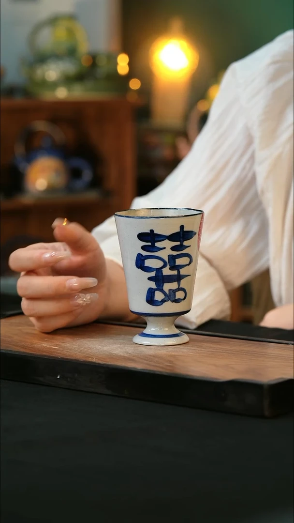 杯手绘心瓷陶瓷浮力