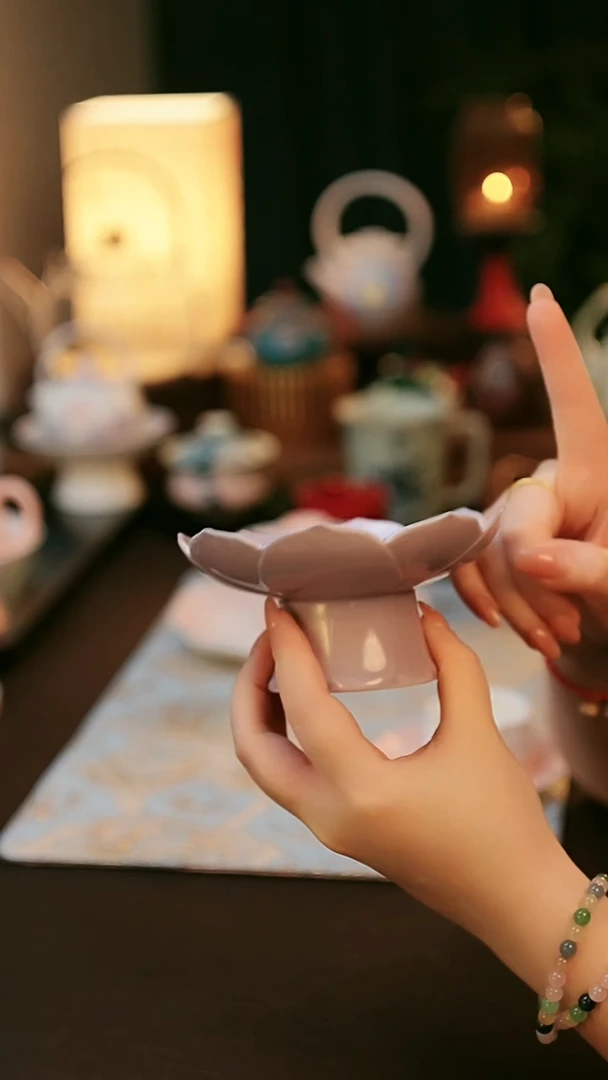 青云茶斋陶瓷茶具高足果盘