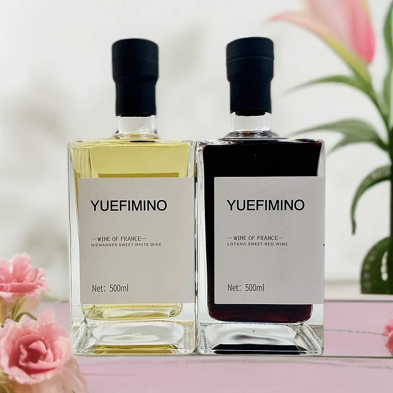 悦菲美诺小方瓶甜红甜白葡萄酒