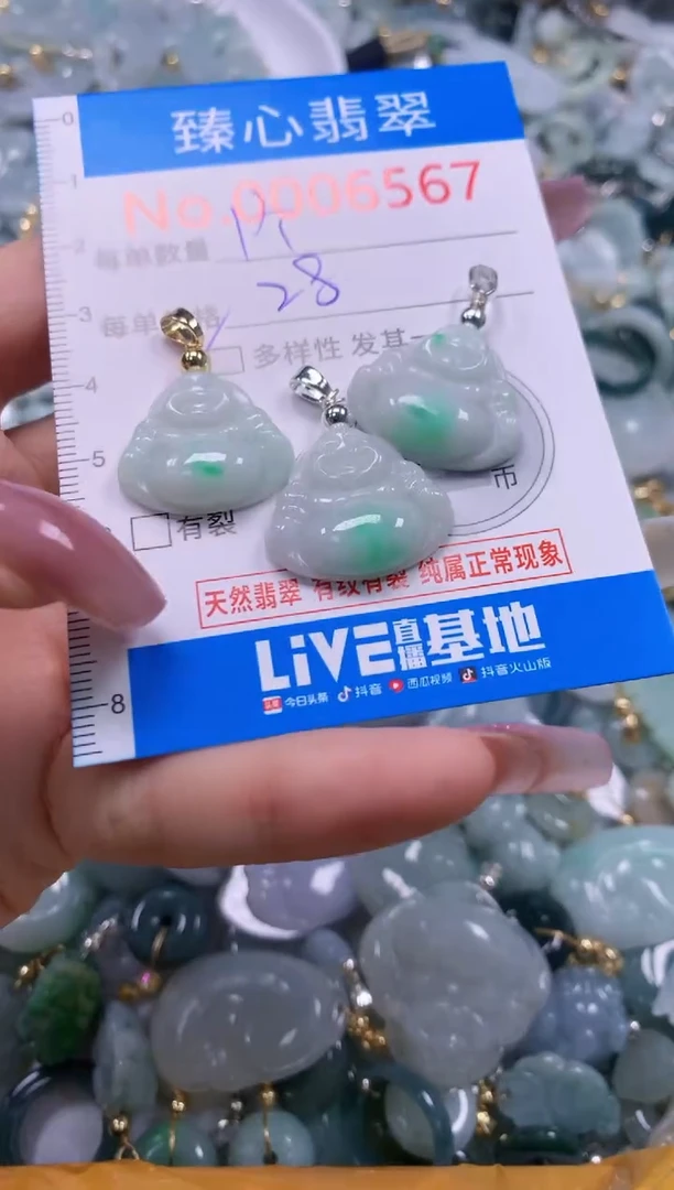 翡翠未镶嵌颈饰多样性发其一006576