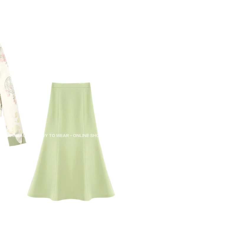 【董小姐】春季新款新中式半裙QL1TZ830-2