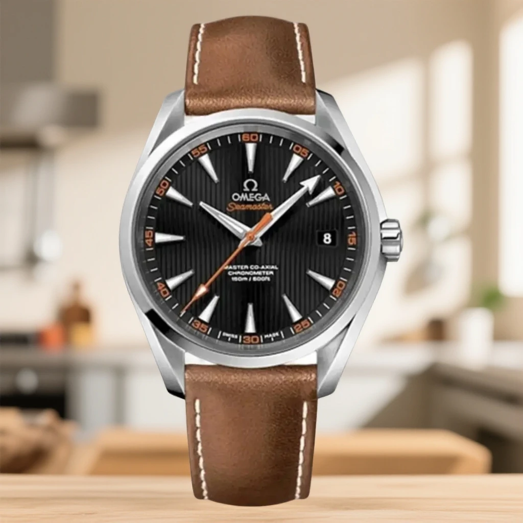 99新 Omega/欧米茄 海马150手表公价43500 表径42 全套橙针