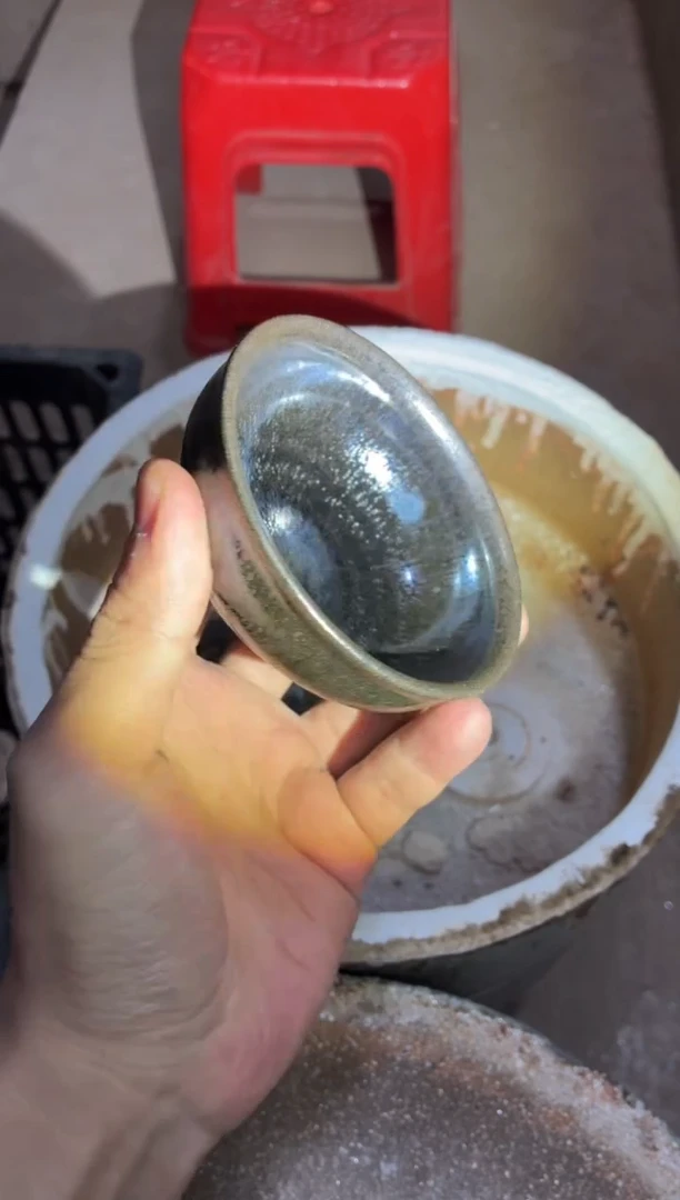 茶盏真柴烧建盏换点柴火