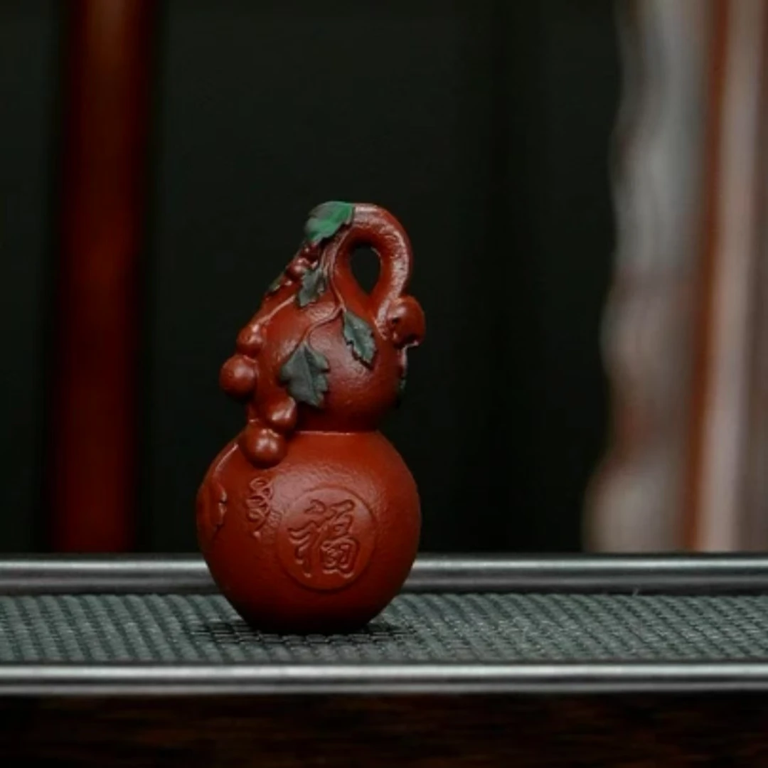 宜兴原矿高端紫砂茶玩--葫芦