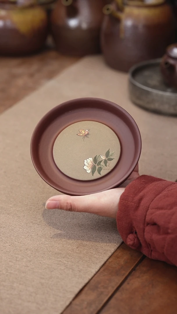 茶壶紫砂蝶恋花