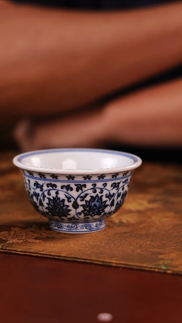 景德镇手工手绘茶器仿明-83