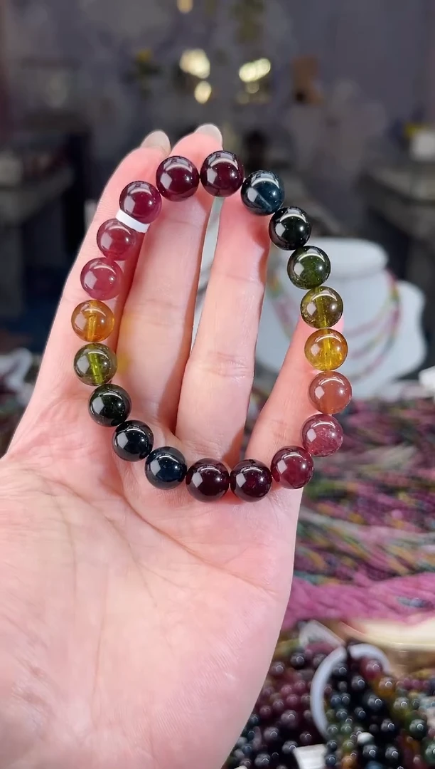 /未镶嵌碧玺9mm+碧玺单圈多样性发货