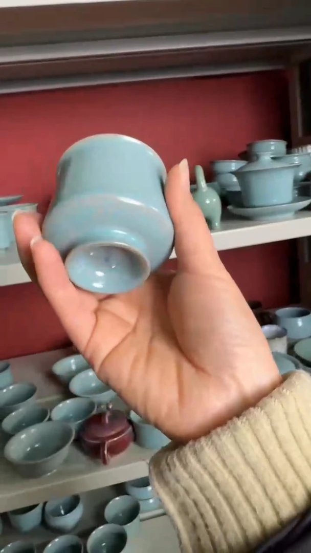 【闪购商品】杯180汝瓷纯手工茶杯