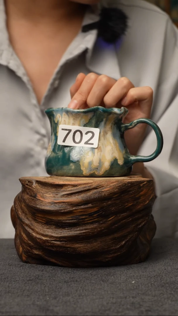 杯子702景德镇手工颜色釉杯子