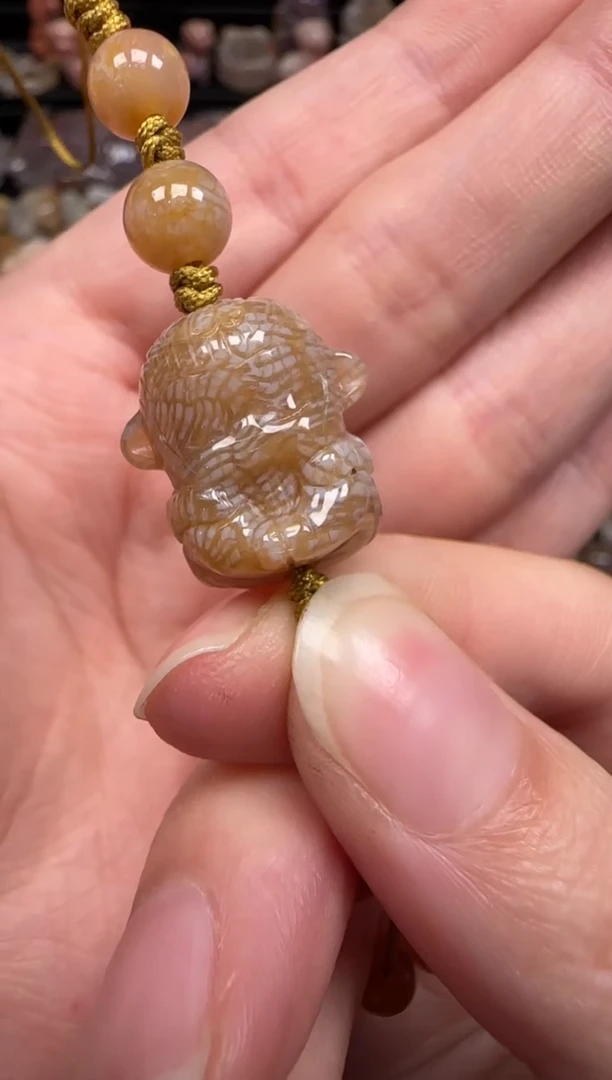 硅化珊瑚（珊瑚玉）未镶嵌颈饰662