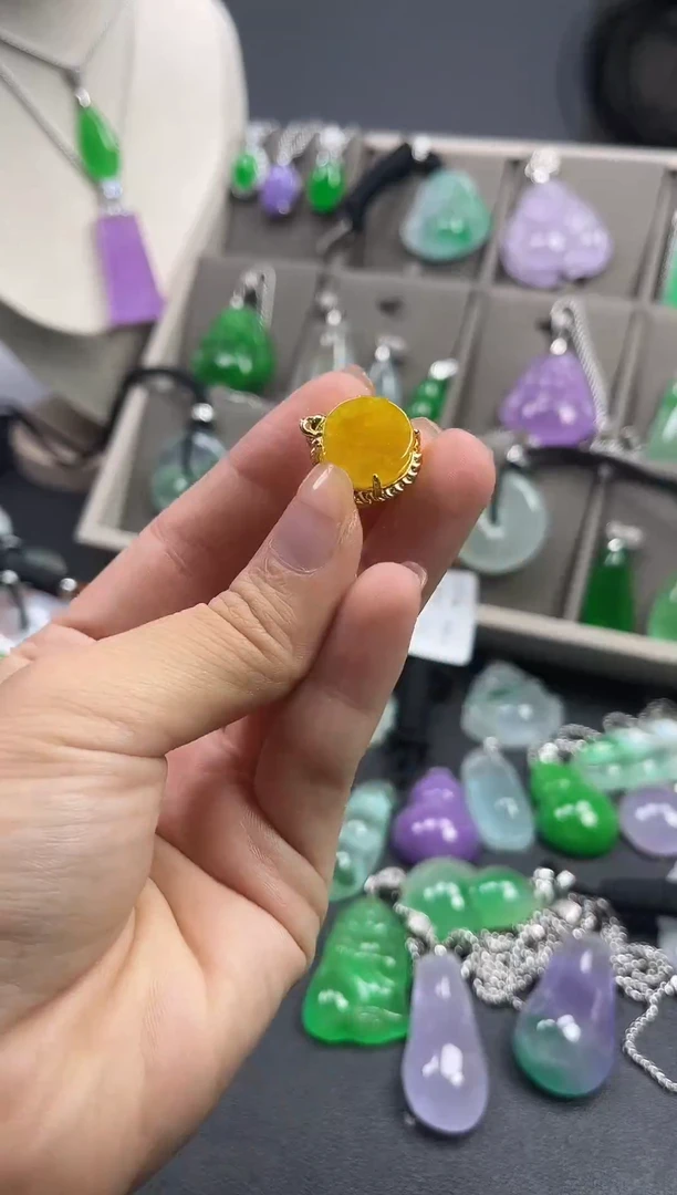 颈饰未镶嵌翡翠  所见即所得 一图一物