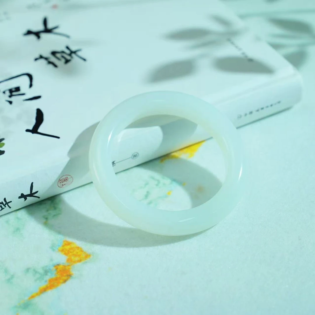 【睿泽&小池专属】和田玉羊脂白典藏级厚装手镯