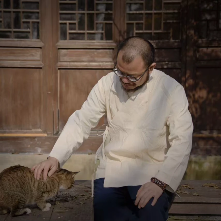 桑在云间  雁过留痕交领上衣