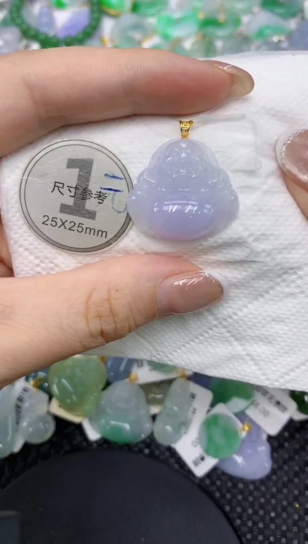 颈饰18K金镶嵌翡翠1111111