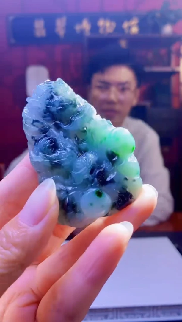 定制翡翠未镶嵌LL翡翠毛货BY-28