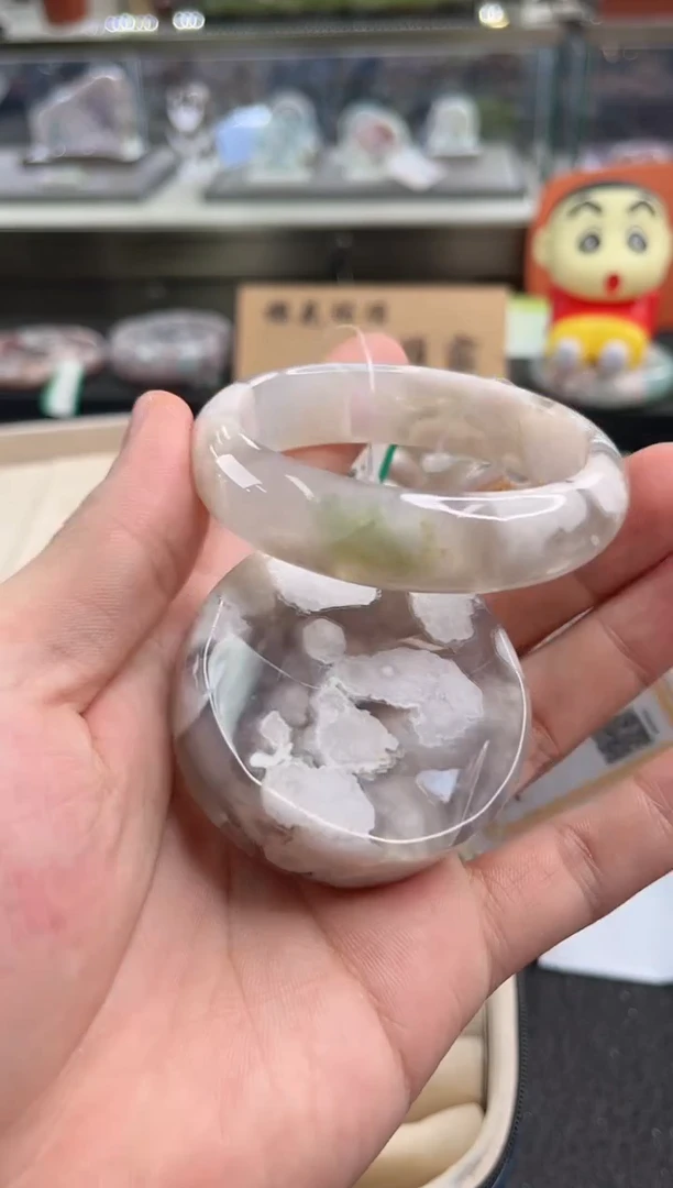未镶嵌手镯石英质玉55圈口（赠品镯心）6450574