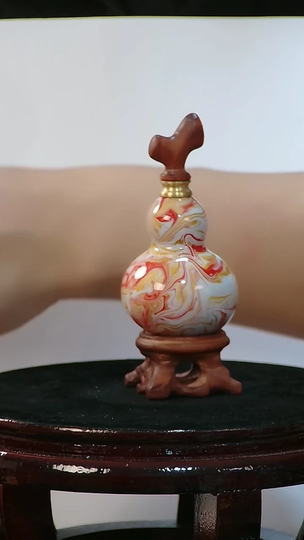 藤。*。檀木塞葫芦把件 0210