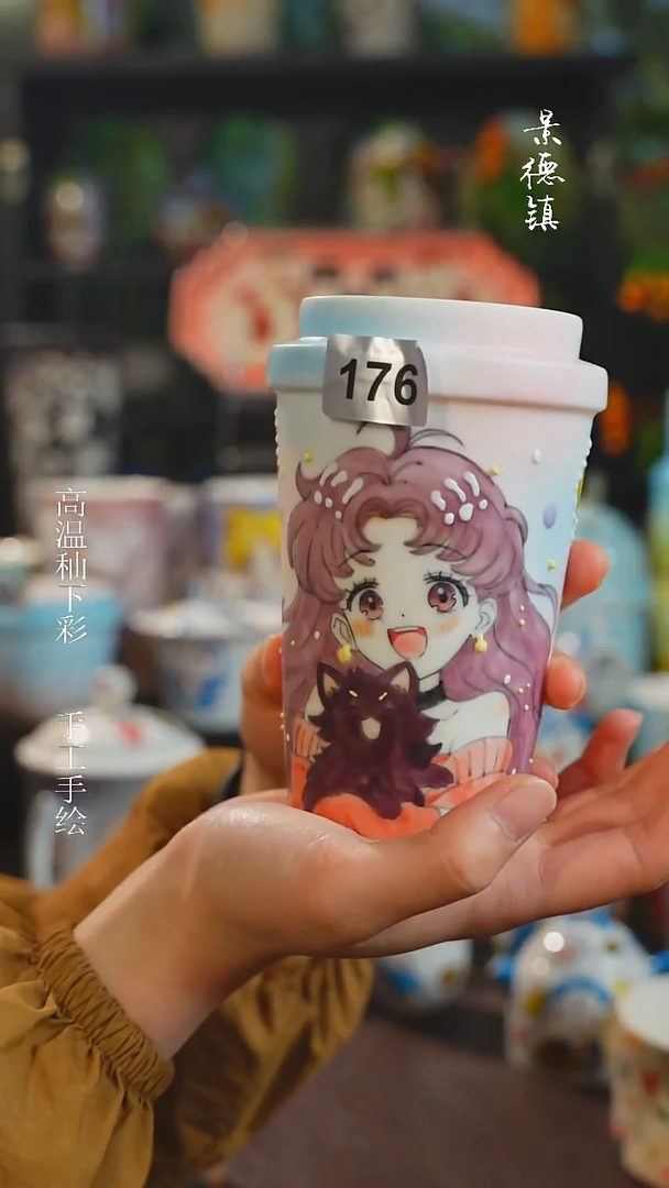 景德镇高温釉下彩纯手工手绘