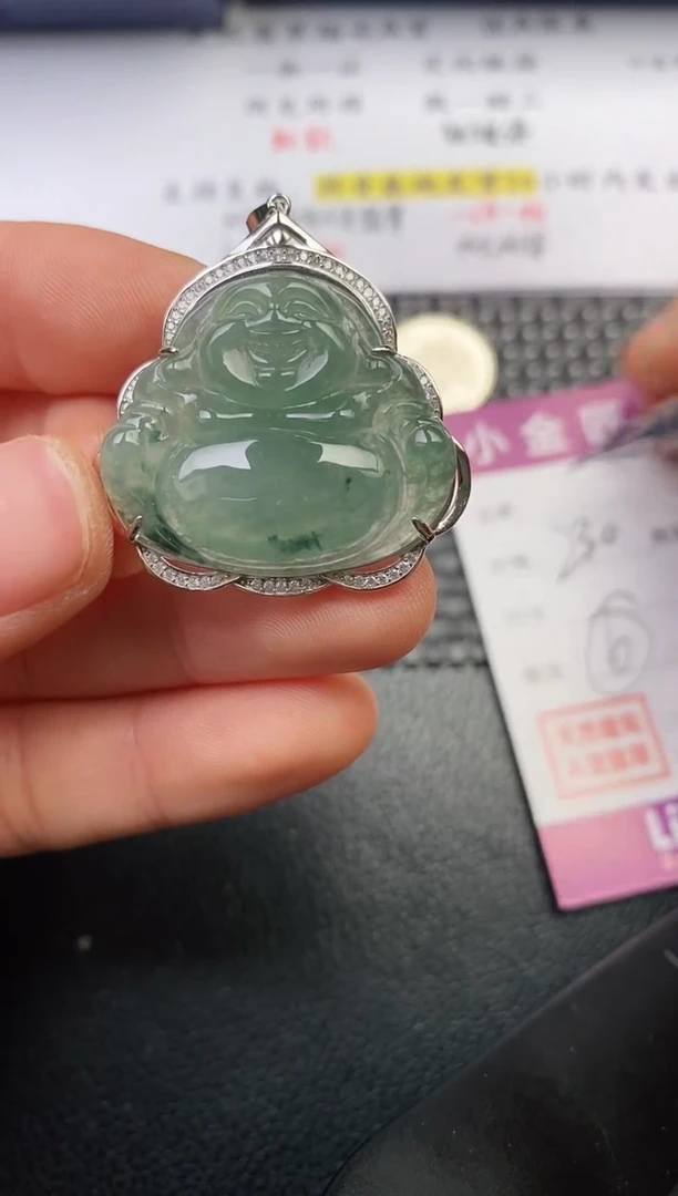 颈饰银S925镶嵌翡翠有****他挂件