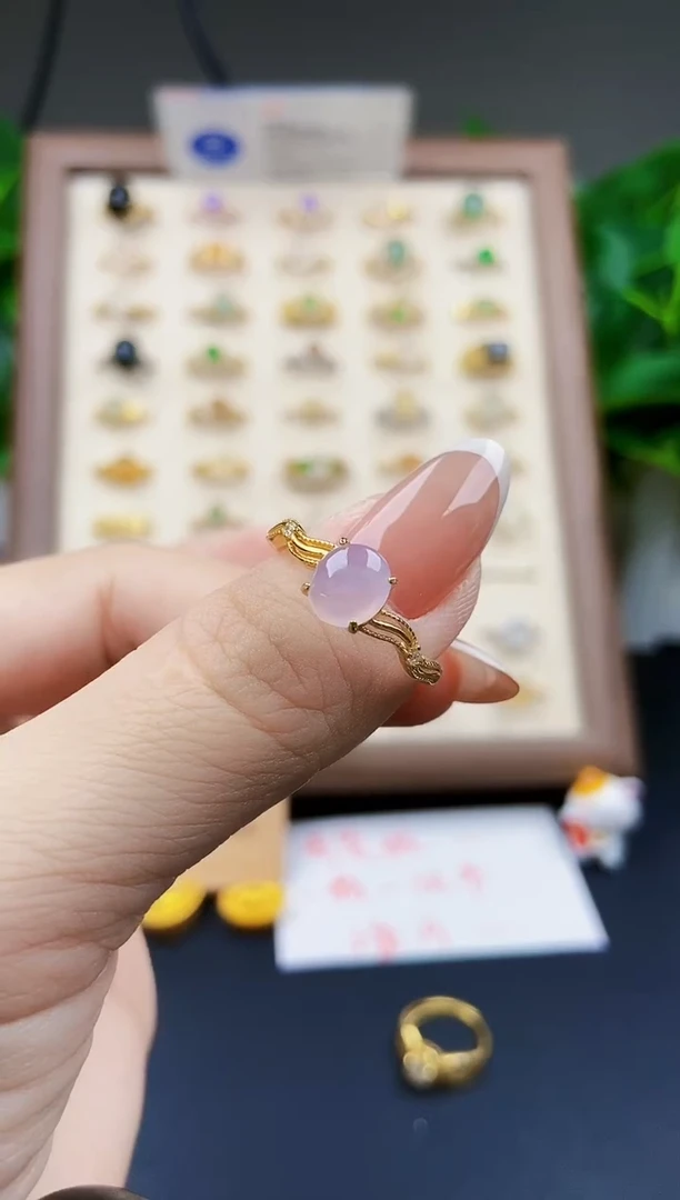 银S925镶嵌戒指翡翠12