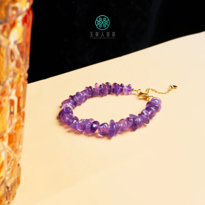 石惑珠宝@水晶单圈-紫水晶随型手串/多样性发一