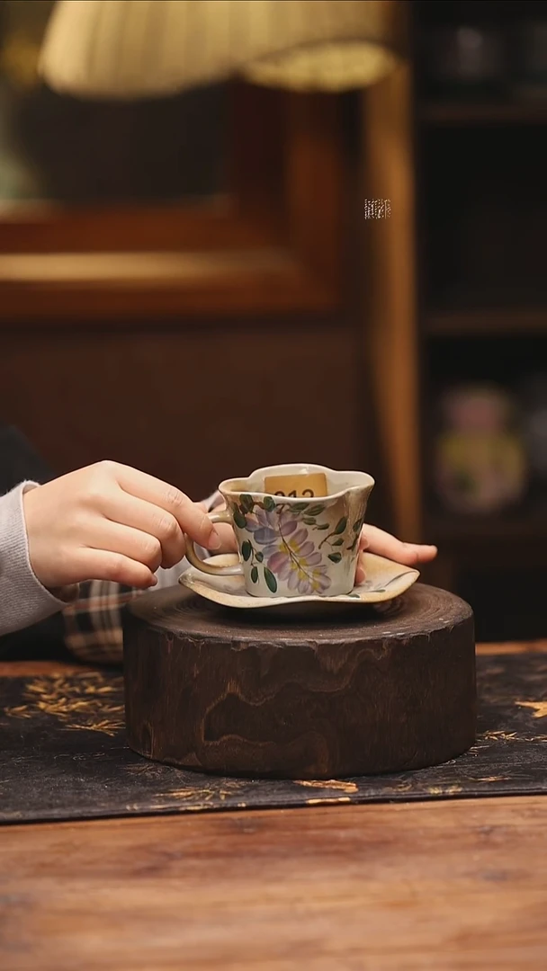 陶瓷景德镇高温釉下手绘陶瓷@L812@