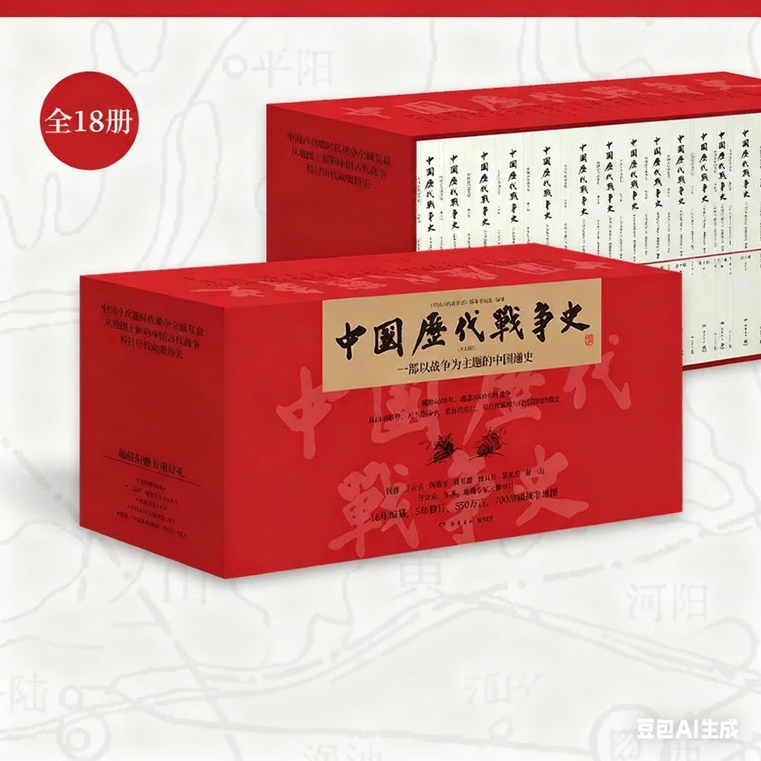 中国历代战争史全18册赠手账本等从山川形势中看历史书