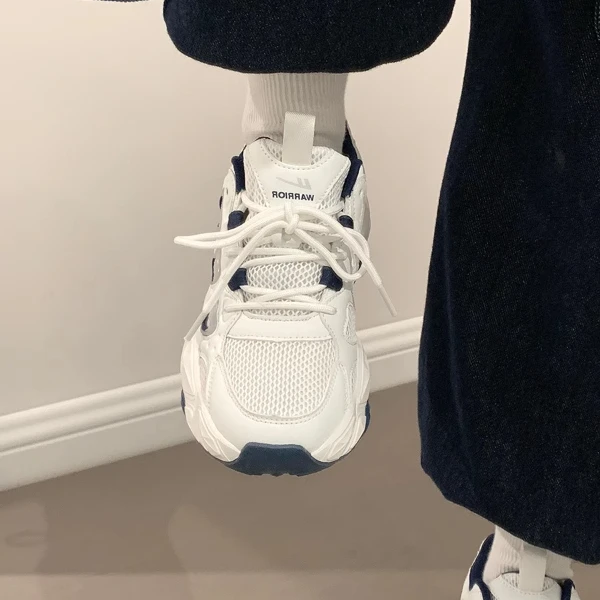 回力情侣鞋子老爹鞋女2025春季新款厚底运动鞋子ins潮软底休闲鞋