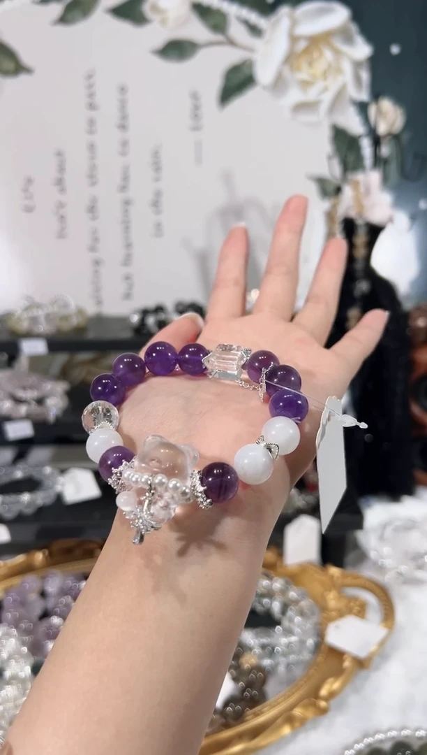 【闪购商品】水晶手链未镶嵌天然水晶默认微瑕 多样性发货发起一