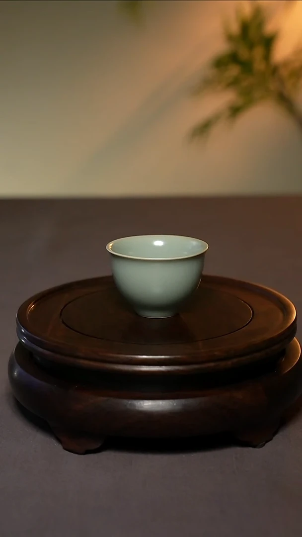 仿古汝官釉小碗杯