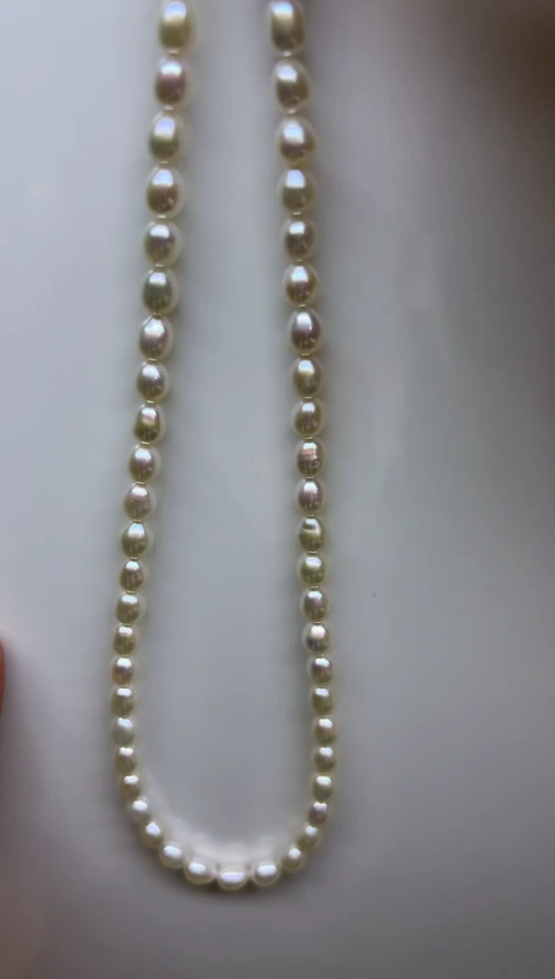 项链未镶嵌淡水珍珠极光白色米胖子5.5-6mm