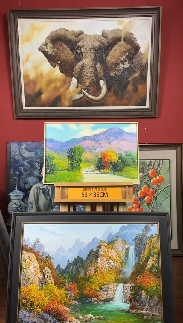 油画【17号】约53*35cm丨朝鲜原创纯手绘孤品油画丨顺丰包邮