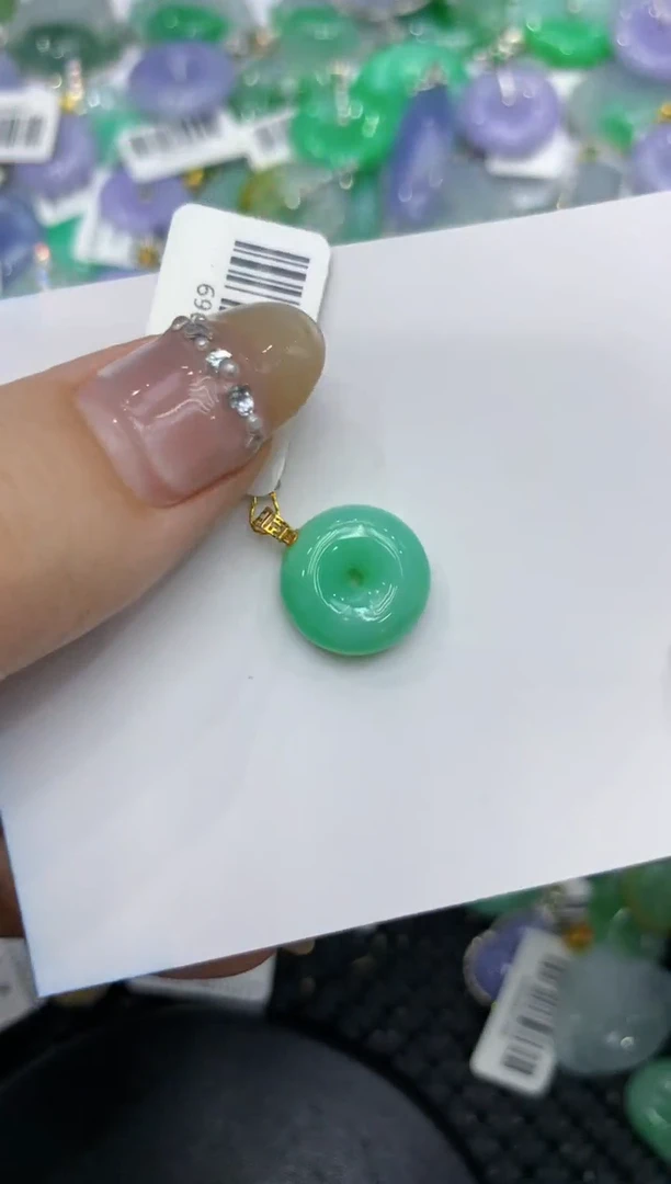 【闪购商品】翡翠颈饰18K金镶嵌222222222