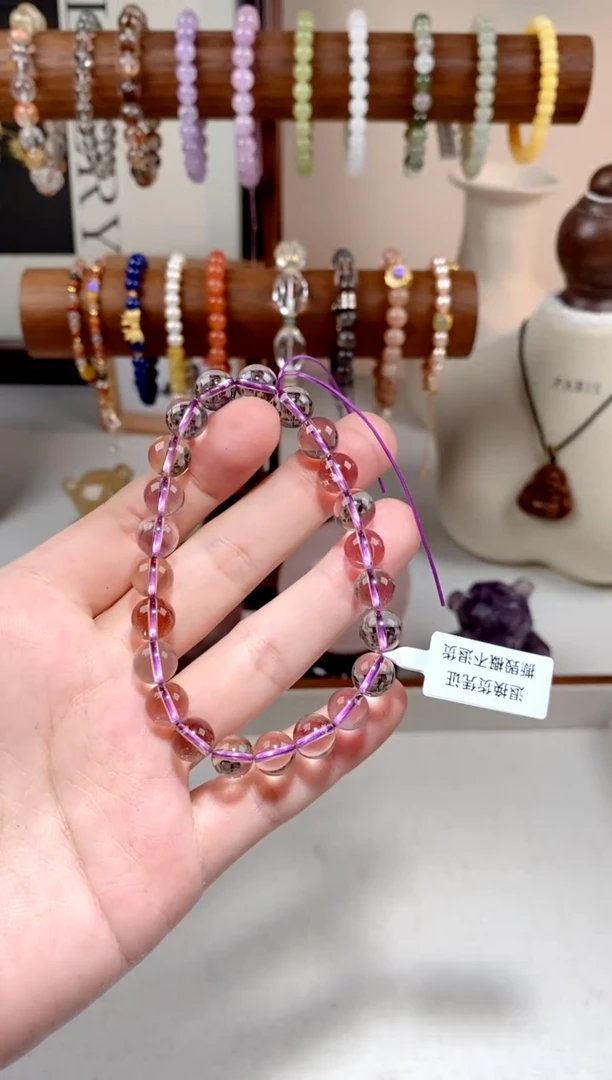 【闪购商品】水晶手链未镶嵌紫黄晶手串