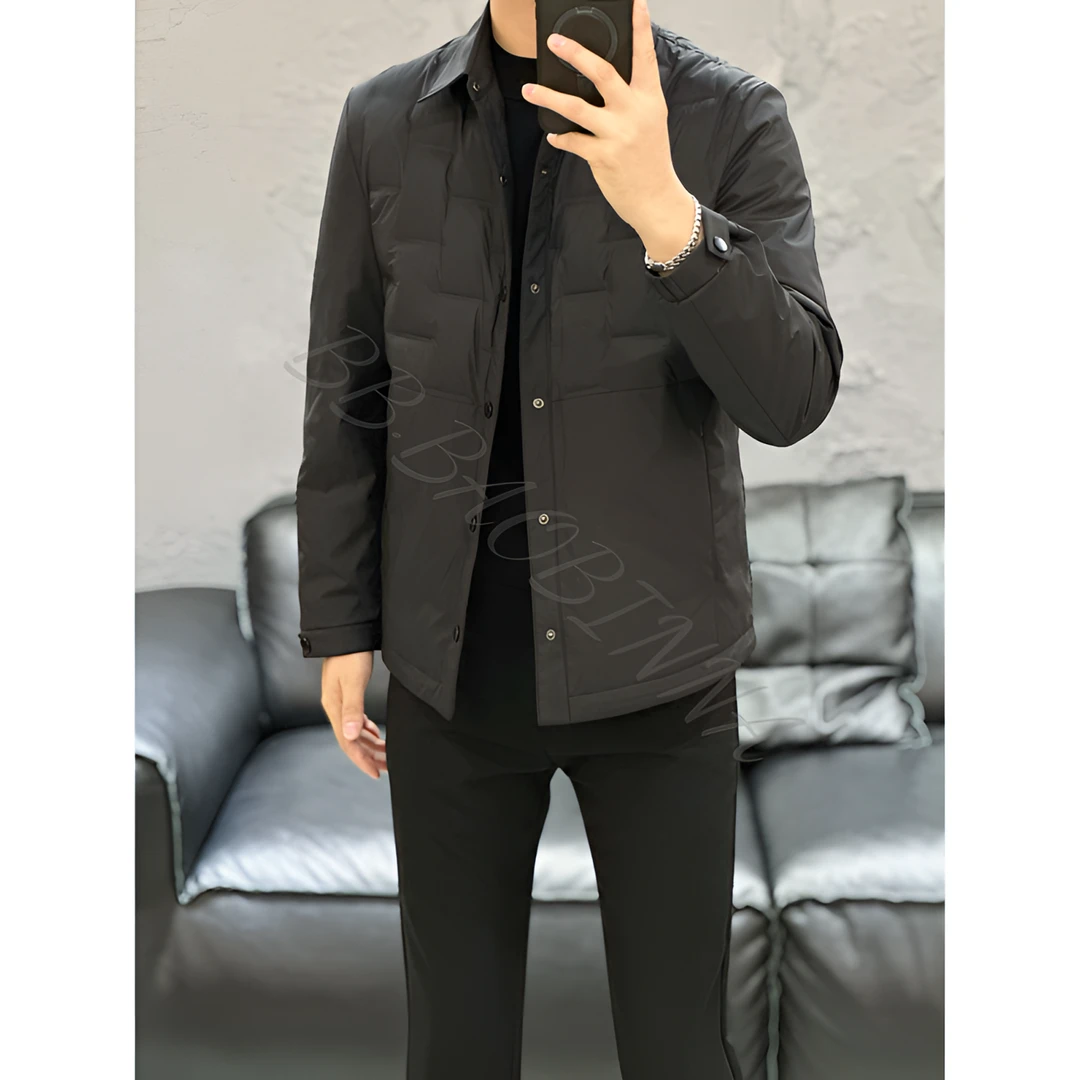 小野· 男装 | 男士高订轻奢男士衬衫款羽绒服8115