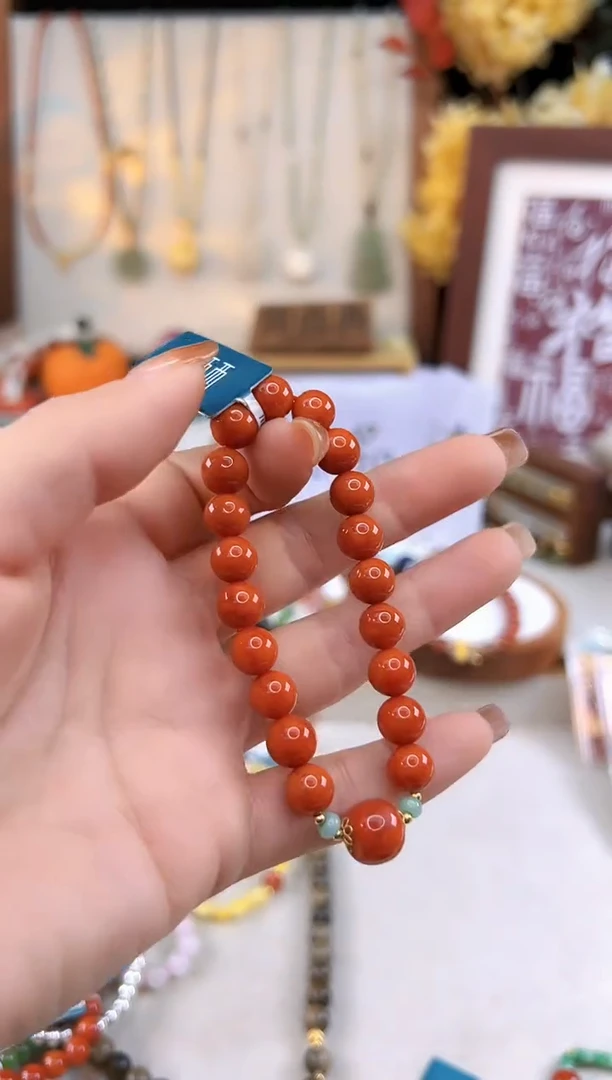 【闪购商品】南红玛瑙手饰18K金镶嵌@@F921C014193