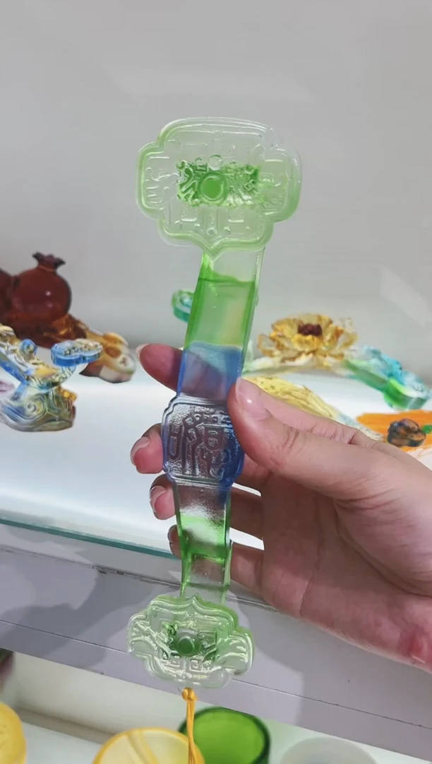 手工艺品琉璃用****3古法琉璃万事如意