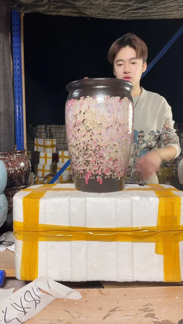 紫砂花盆宜兴紫砂粗陶花盆尺寸20.30