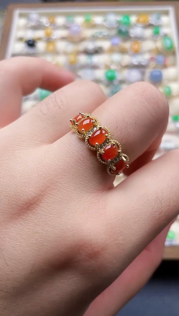 银S925镶嵌戒指翡翠41