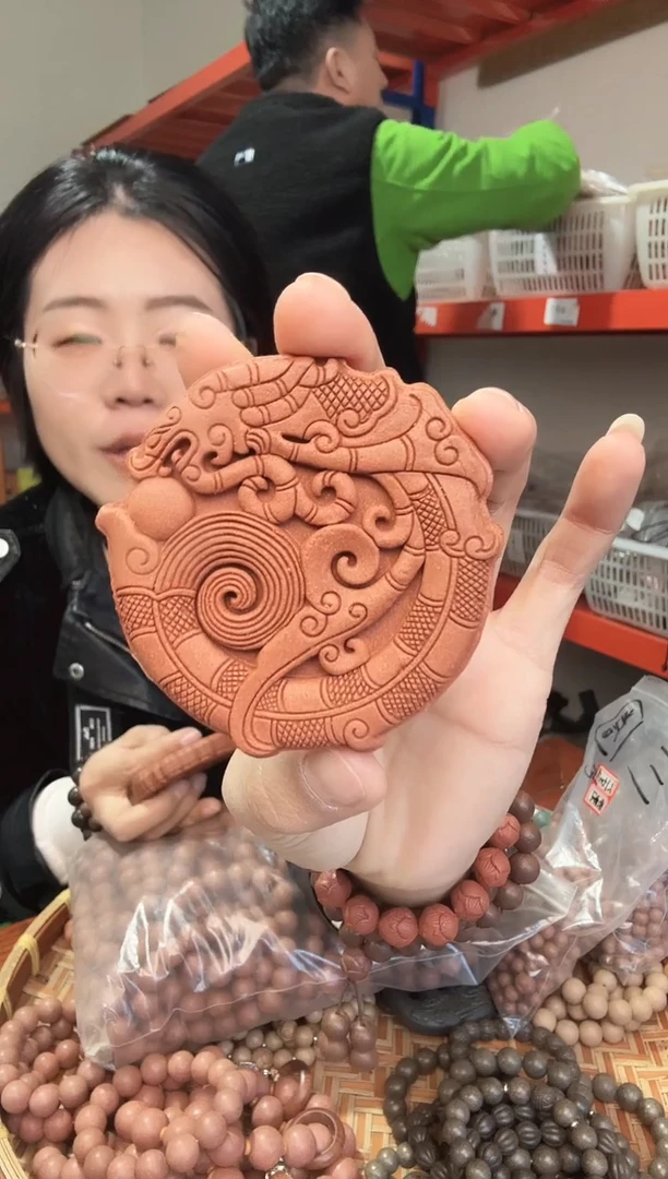 泥塑晨*南朝一梦大龙牌