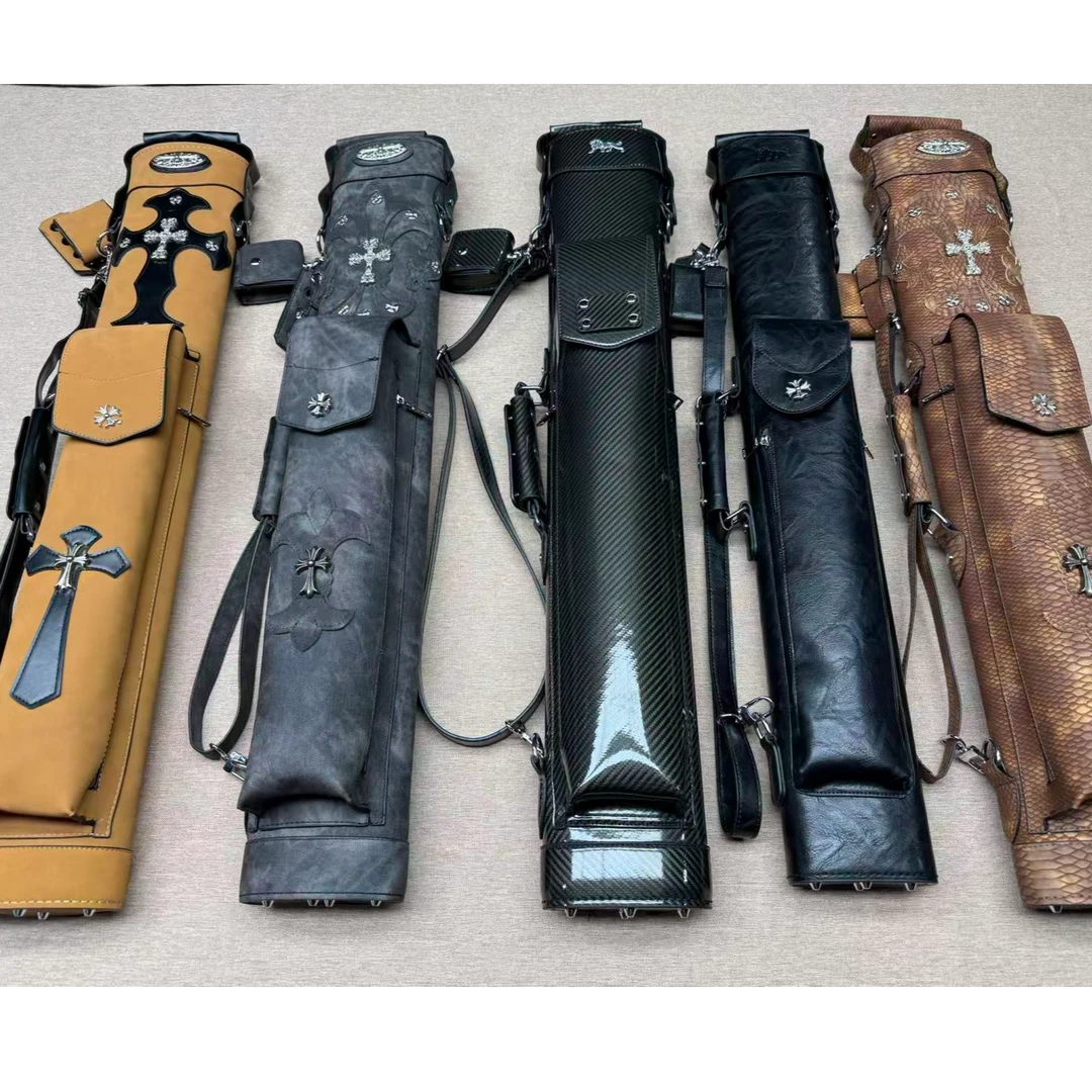 SJM克罗心十字架七孔杆桶大头杆杆桶大容量多孔皮质台球杆包杆桶