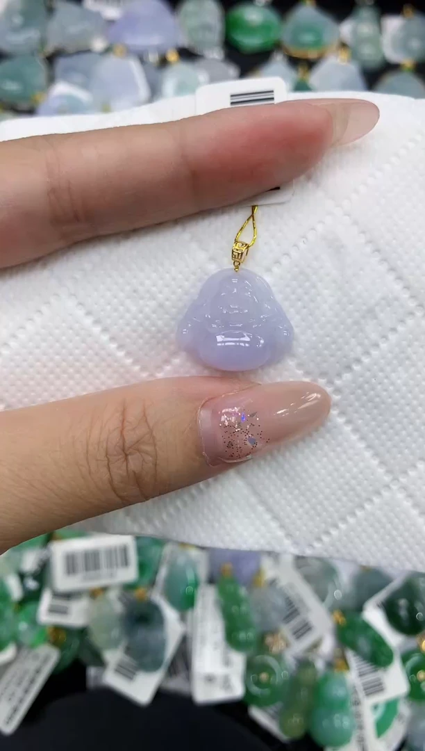 颈饰18K金镶嵌翡翠1111111111